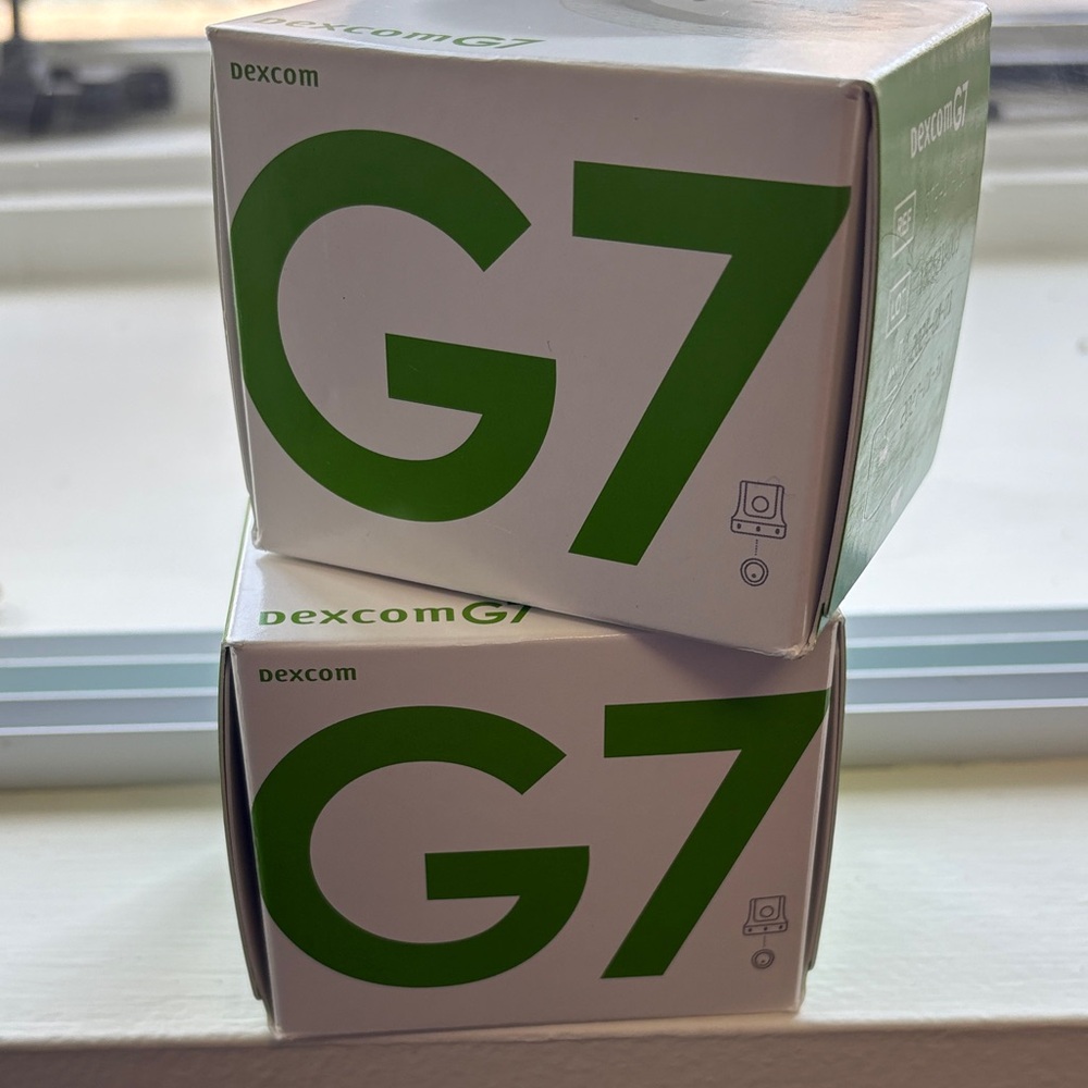 G7 Continuous Glucose Monitor Sensor - White with Green Accents